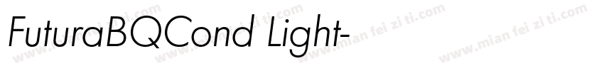 FuturaBQCond Light字体转换
